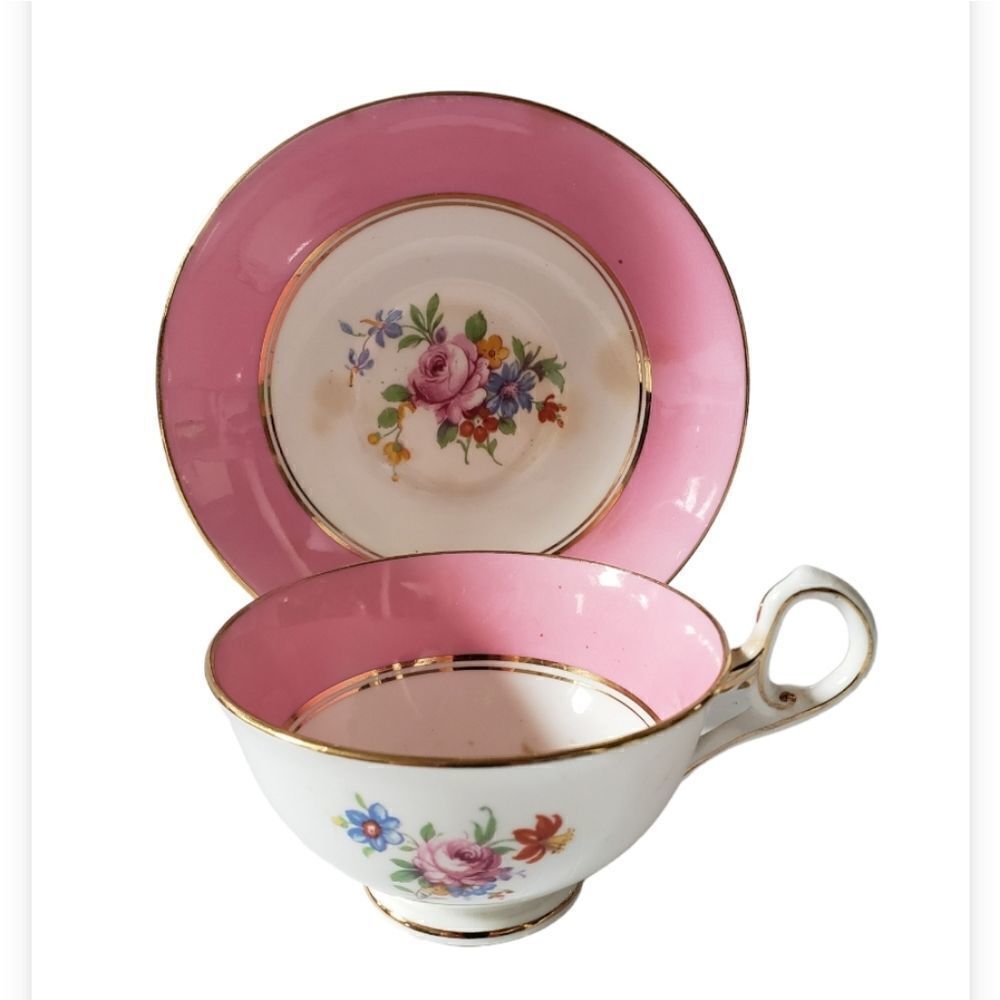 Sampson Smith Old Royal Bone China Cup & Saucer